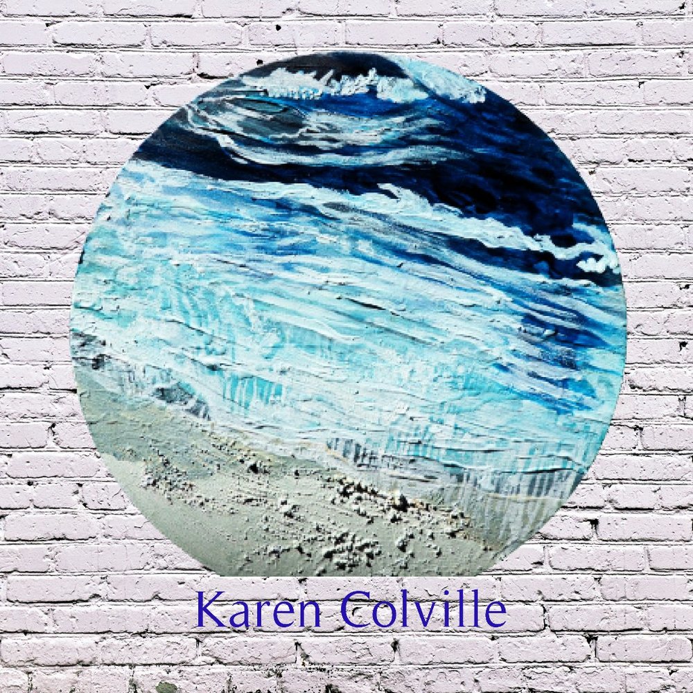 Pacific Ocean Round Original Painting